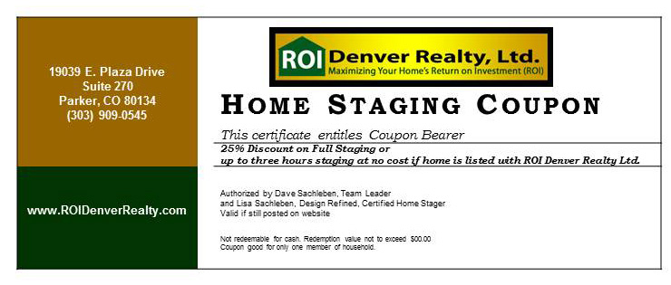 Home Staging Discount Coupon